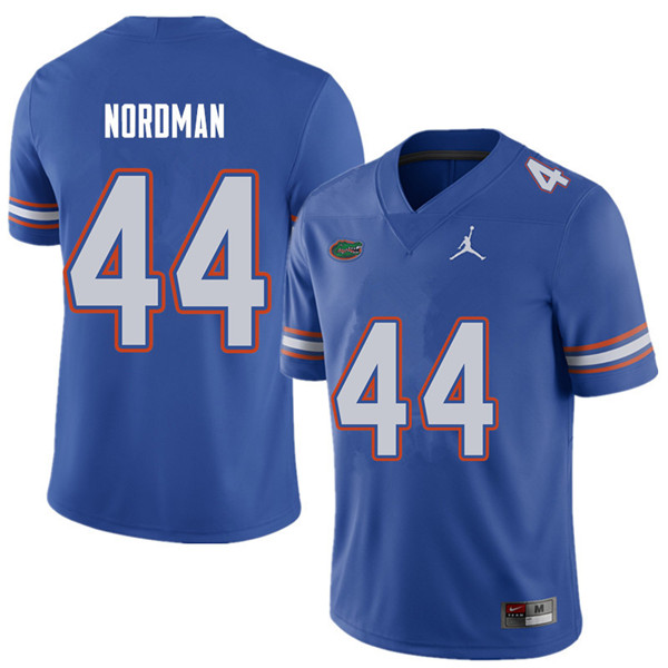 Jordan Brand Men #44 Tucker Nordman Florida Gators College Football Jerseys Sale-Royal